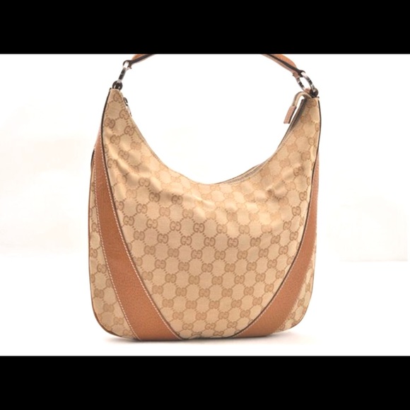 Gucci authentic brown canvas hobo bag - Picture 9 of 13